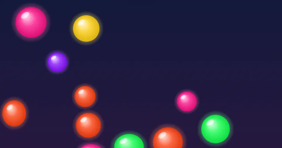 Bounce: shiny coloured balls