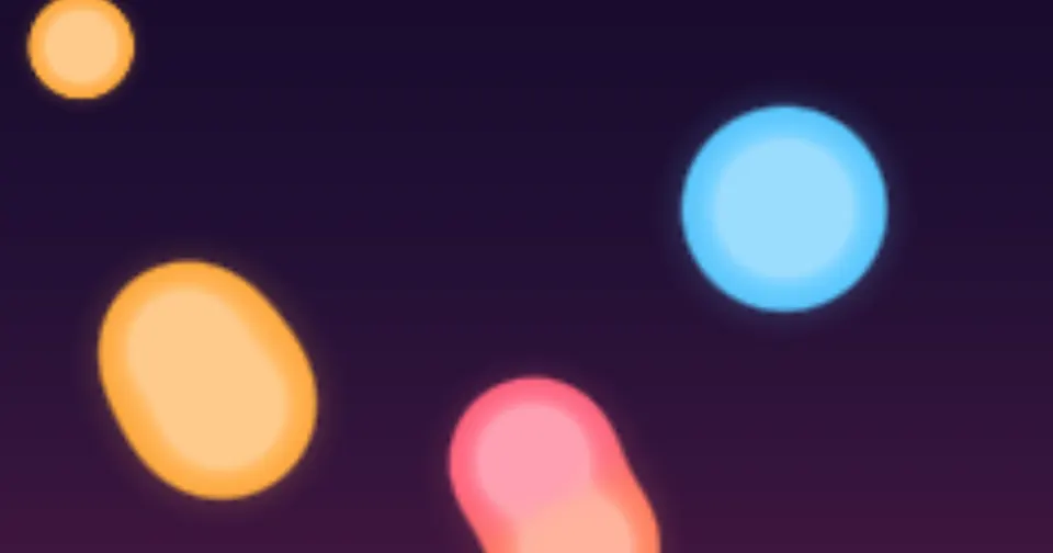 Lava: soft glowing blobs